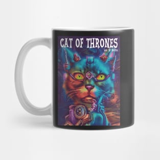 CAT OF THRONES in 8 bits Mug